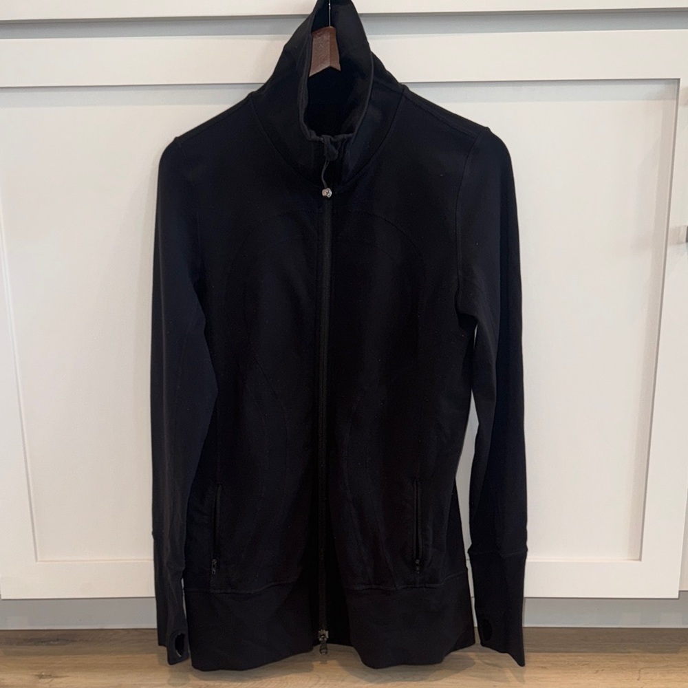 lululemon athletica Black Full-Zip Bomber Jacket